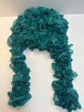 Aquamarine Ruffle Scarf