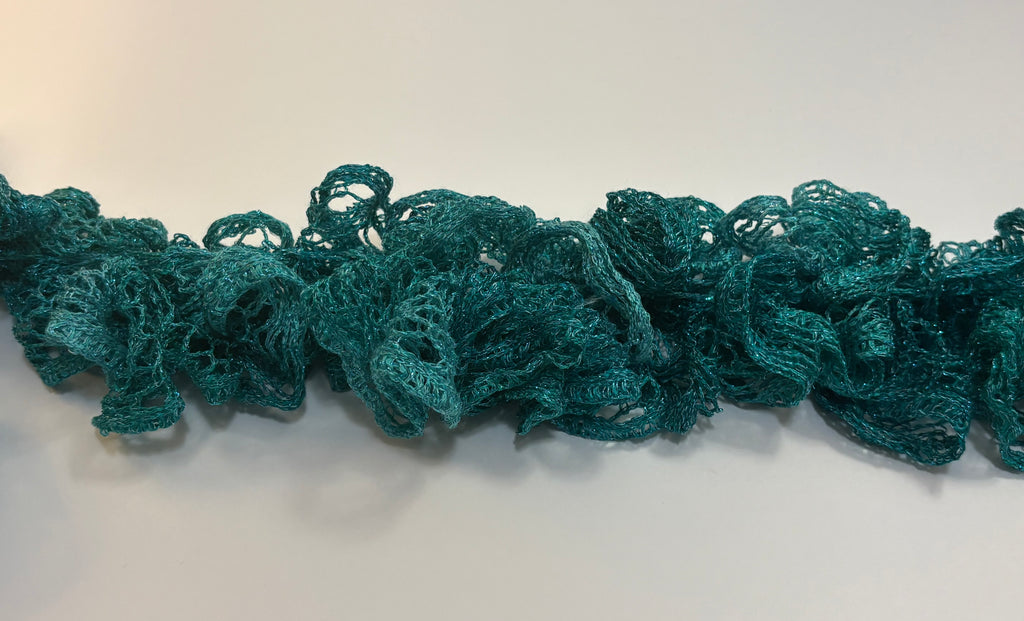 Aquamarine Ruffle Scarf