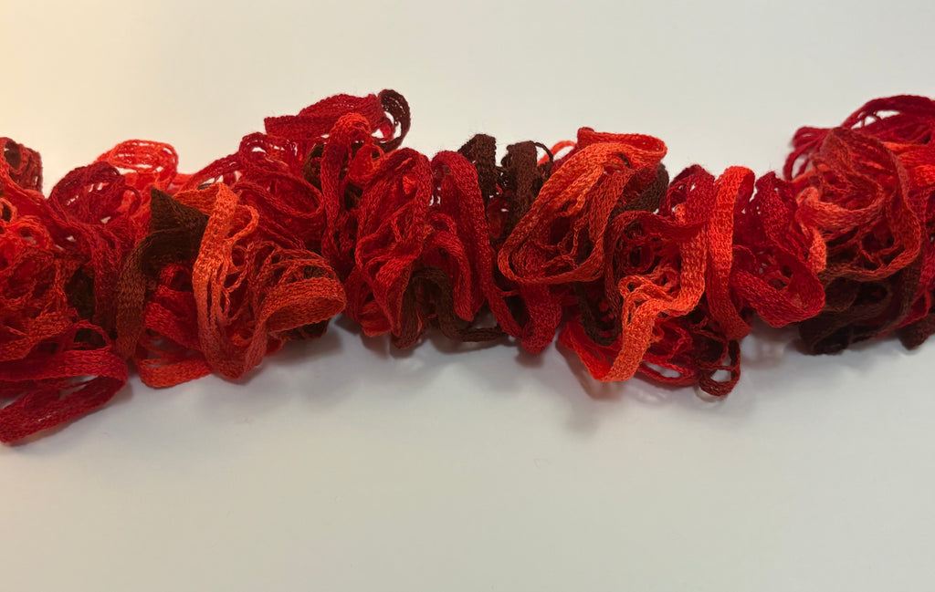 Cinnamon Candy Ruffle Scarf