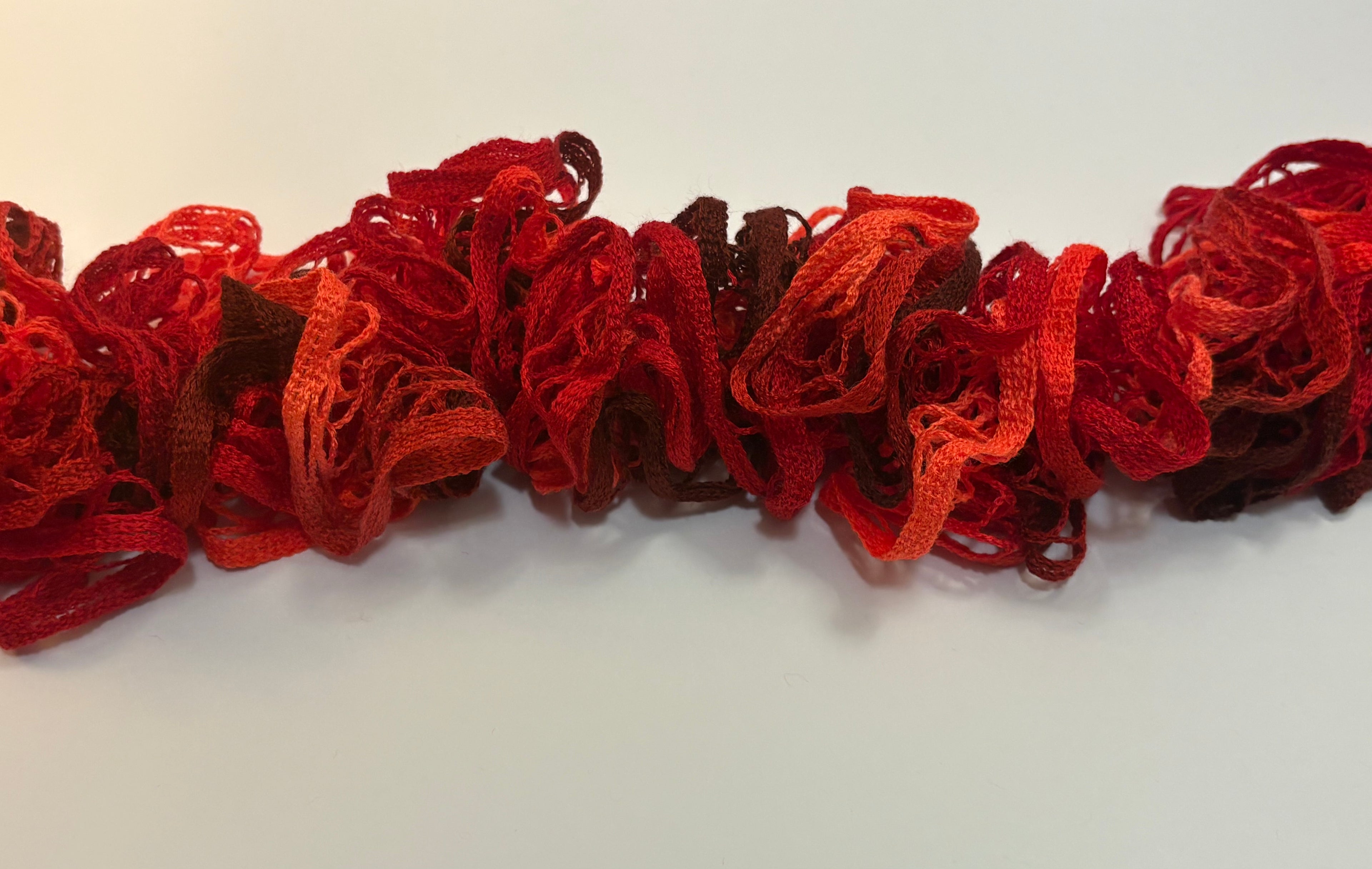 Cinnamon Candy Ruffle Scarf