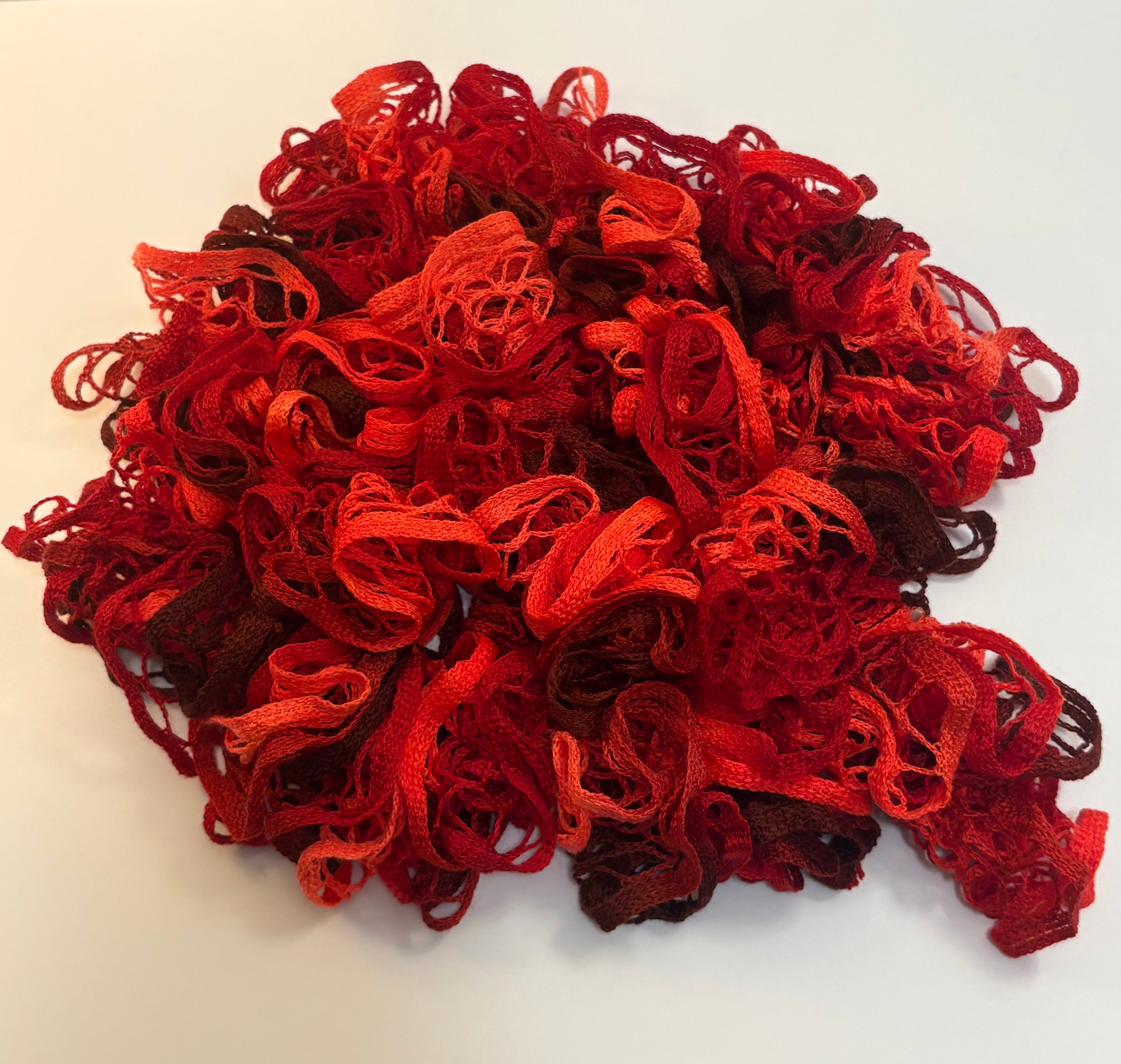 Cinnamon Candy Ruffle Scarf