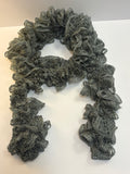 Gray Ruffle Scarf