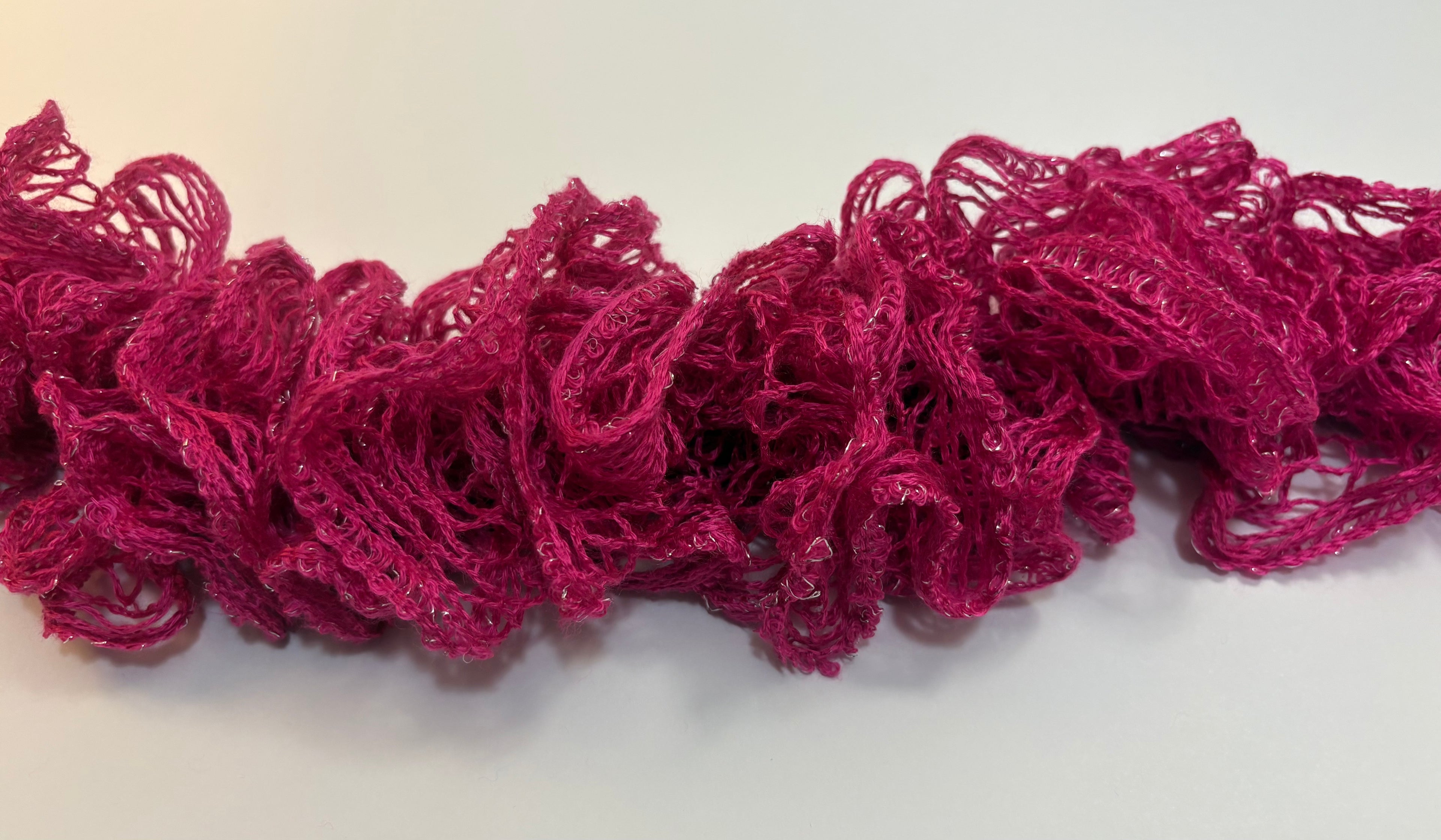 Pink Ruffle Scarf