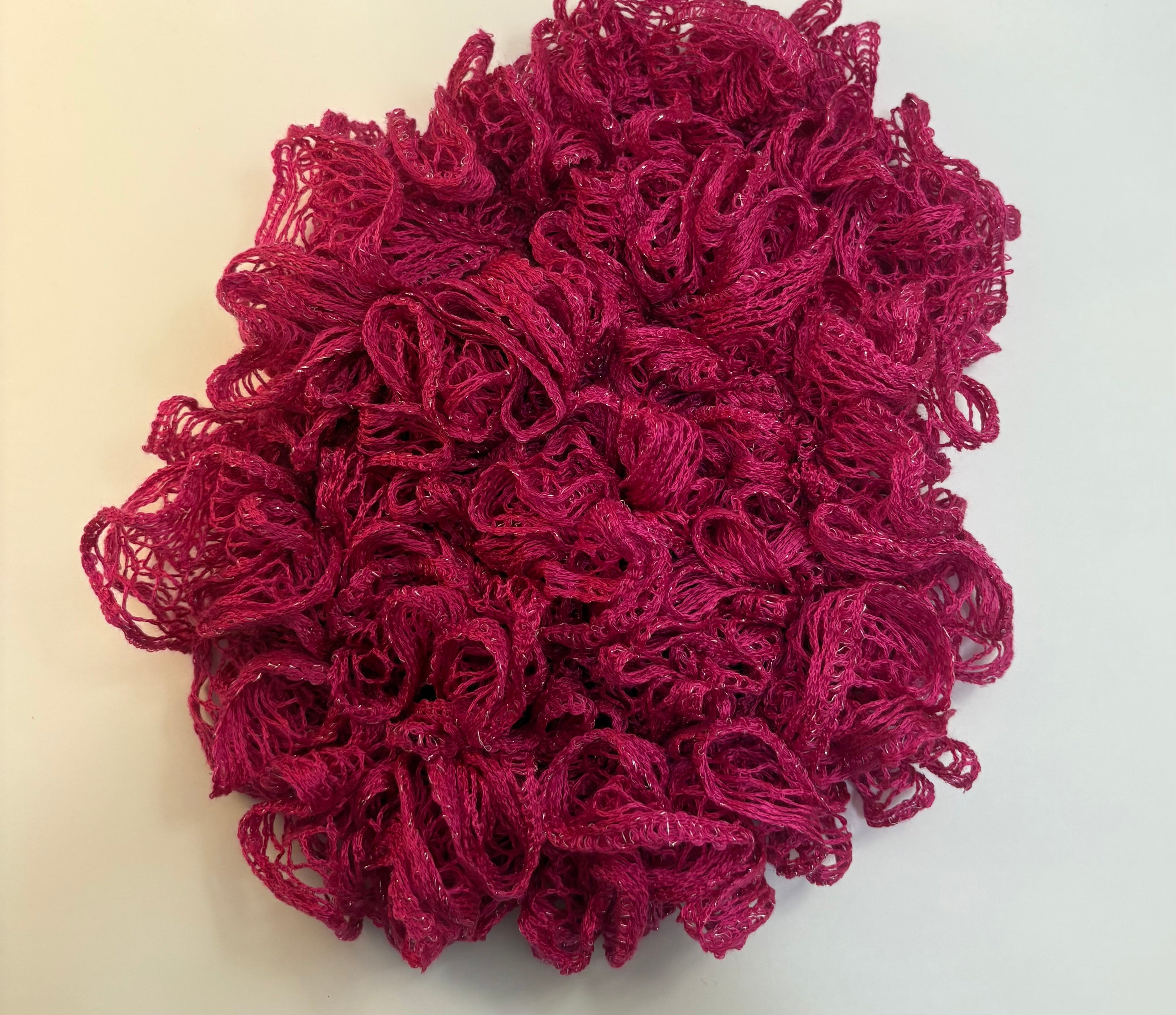 Pink Ruffle Scarf