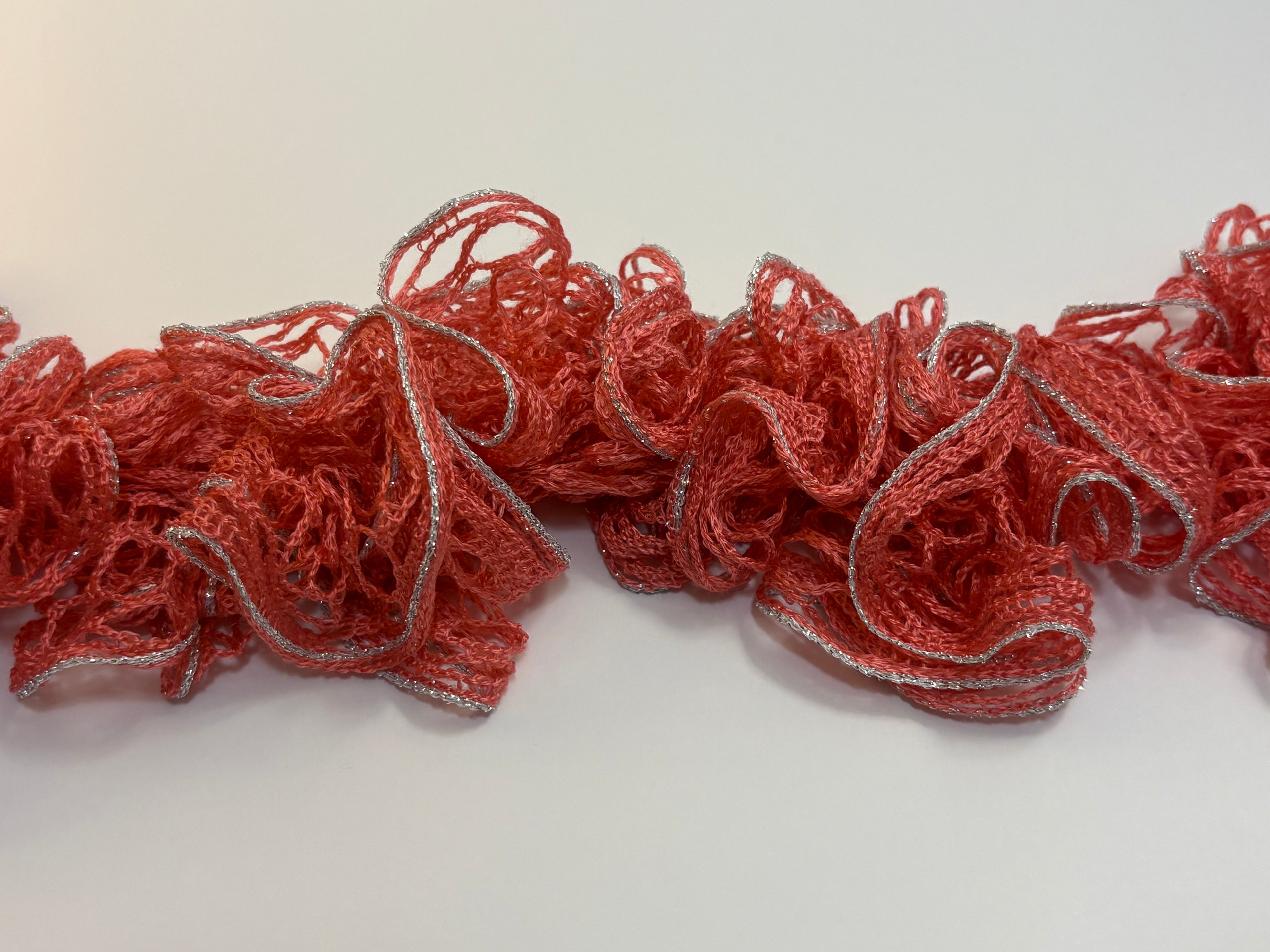 Salmon Ruffle Scarf