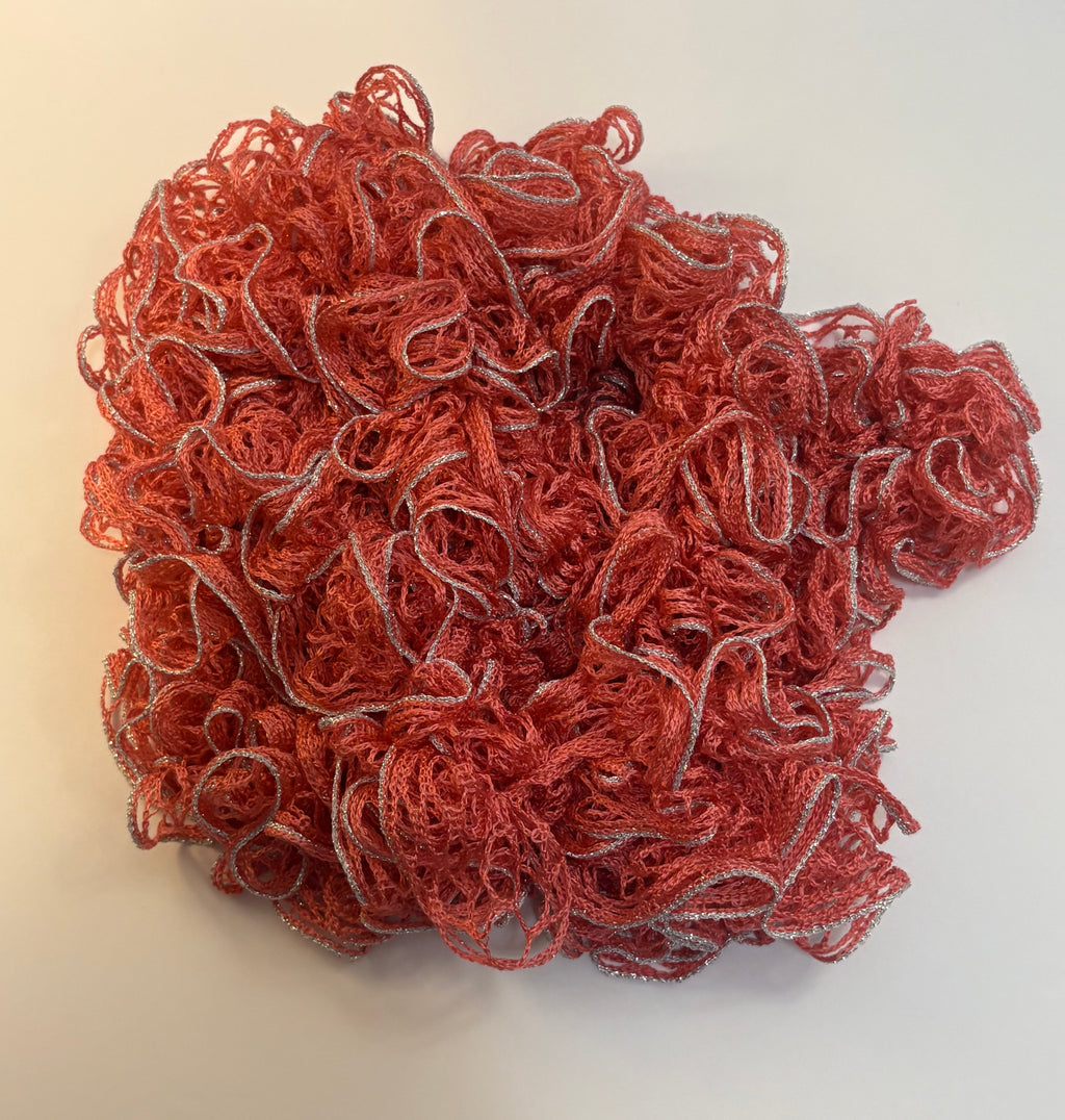 Salmon Ruffle Scarf