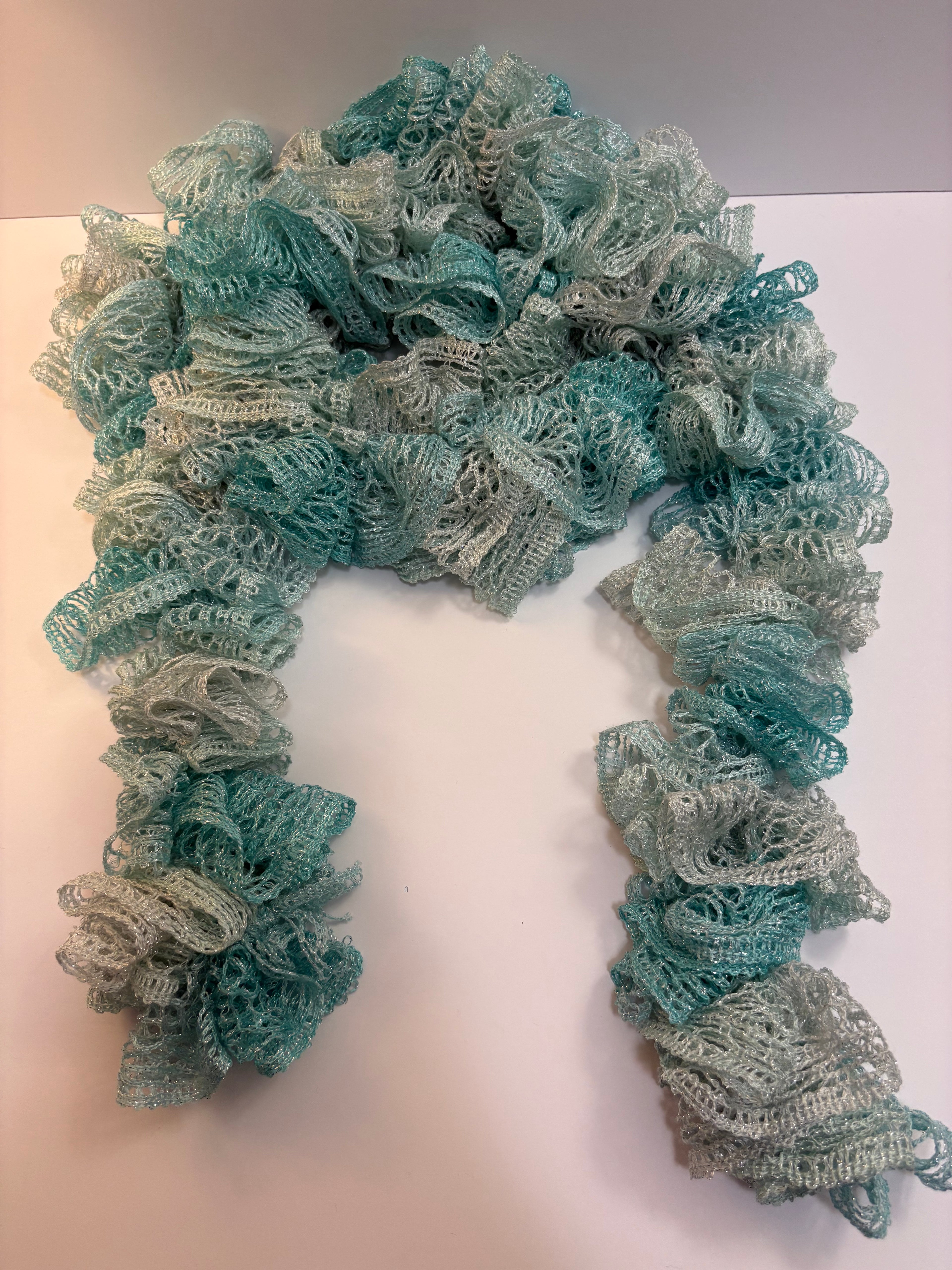 Sapphire Ruffle Scarf